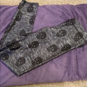Skull grey leggings